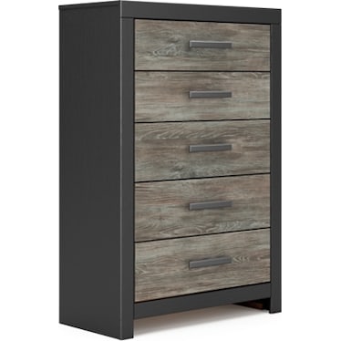 Broachmyn Chest of Drawers - Black/Gray