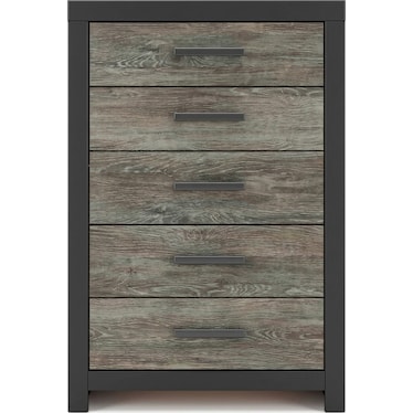 Broachmyn Chest of Drawers - Black/Gray