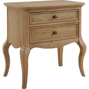 Chateau Philippe Cabriole Nightstand - Cognac