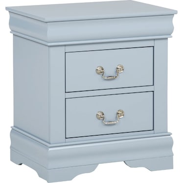 Louis Philip Night Stand - Blue
