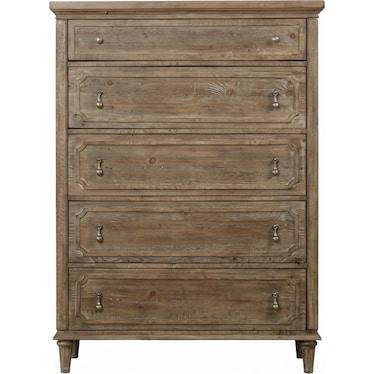 Interlude 5 Drawer Chest - Sandstone