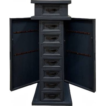 Oyster Blue Jewelry Chest