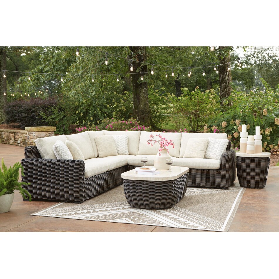beige dark brown package skus   
