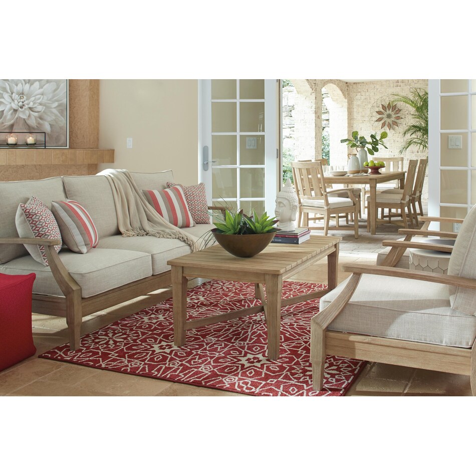 beige outdoor furniture   