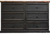 black distressed edges bedroom   