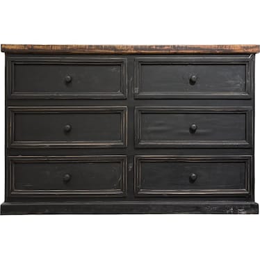 Dresser Black Distressed
