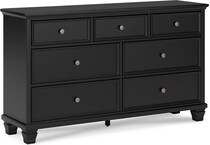 black bedroom   