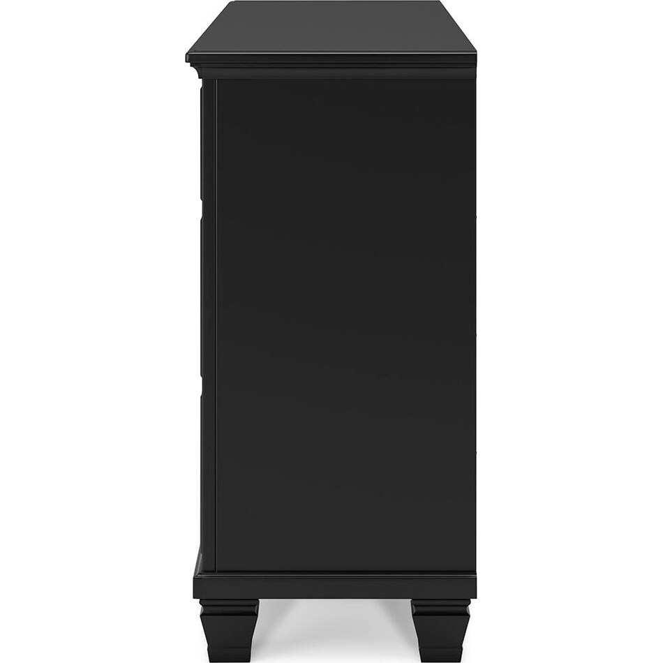 black bedroom   