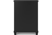 black bedroom   