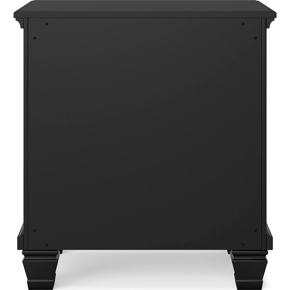 black bedroom   