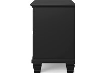 black bedroom   