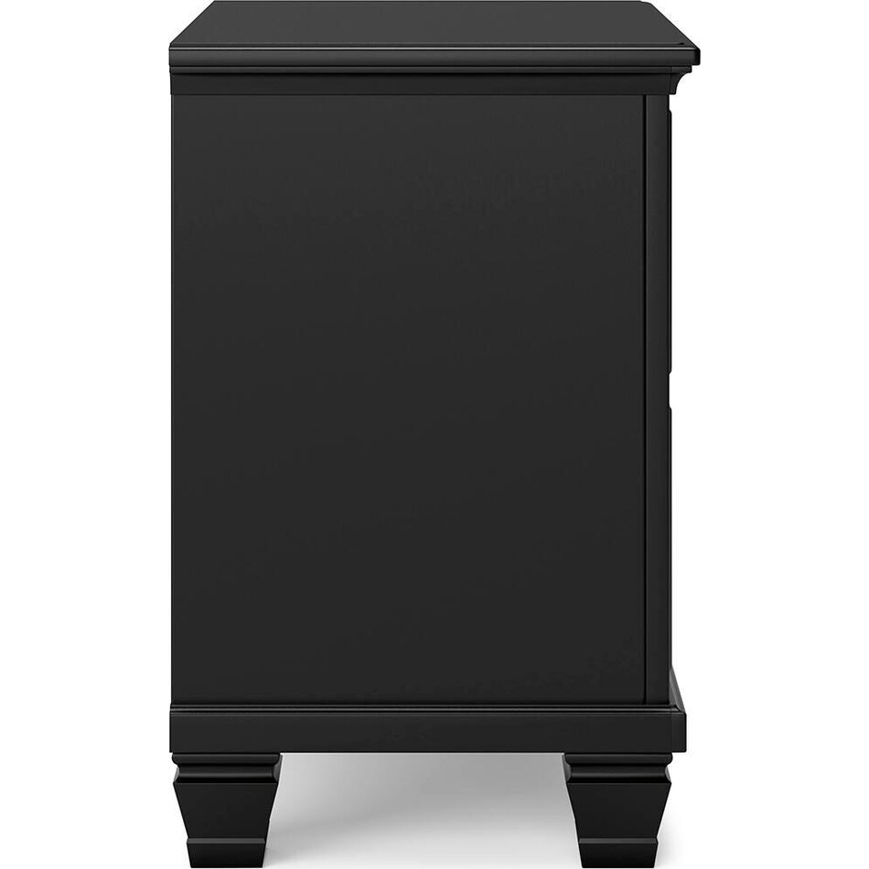 black bedroom   