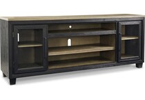 black brown wall units   