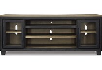 black brown wall units   