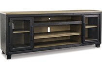 black brown wall units   