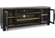 black brown wall units   