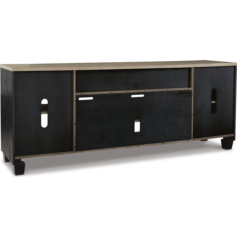black brown wall units   