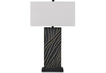 black gold finish lamps   