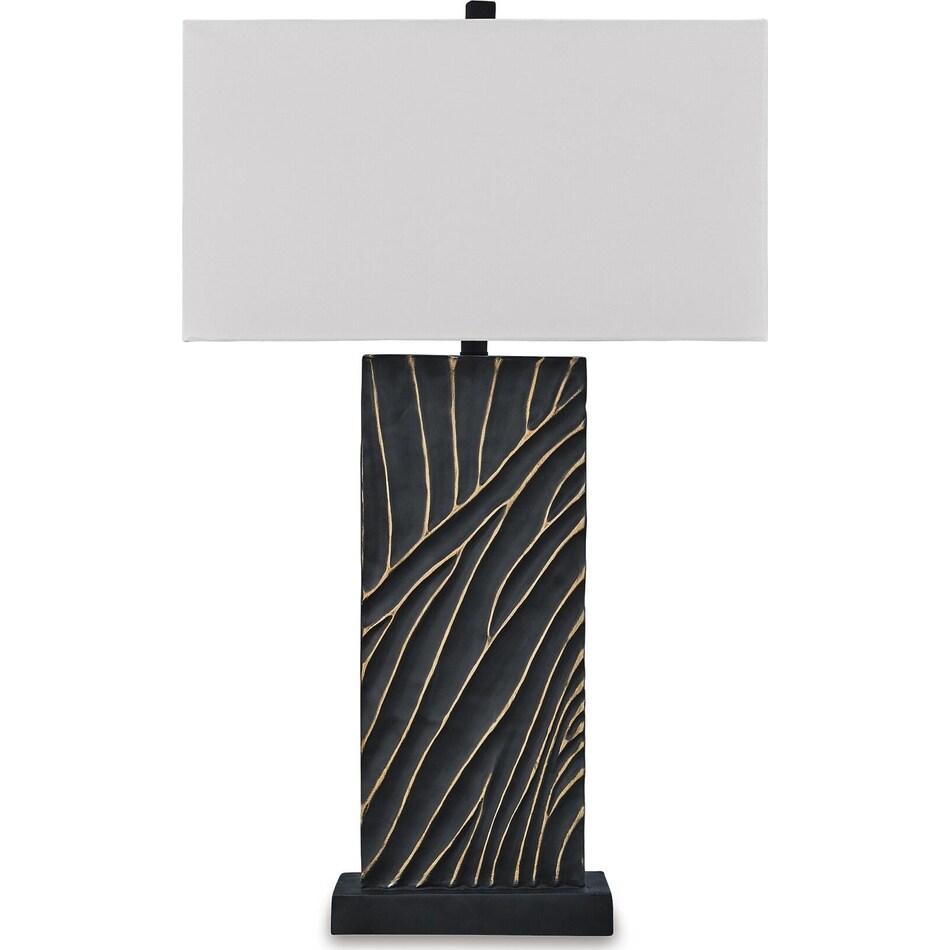 black gold finish lamps   