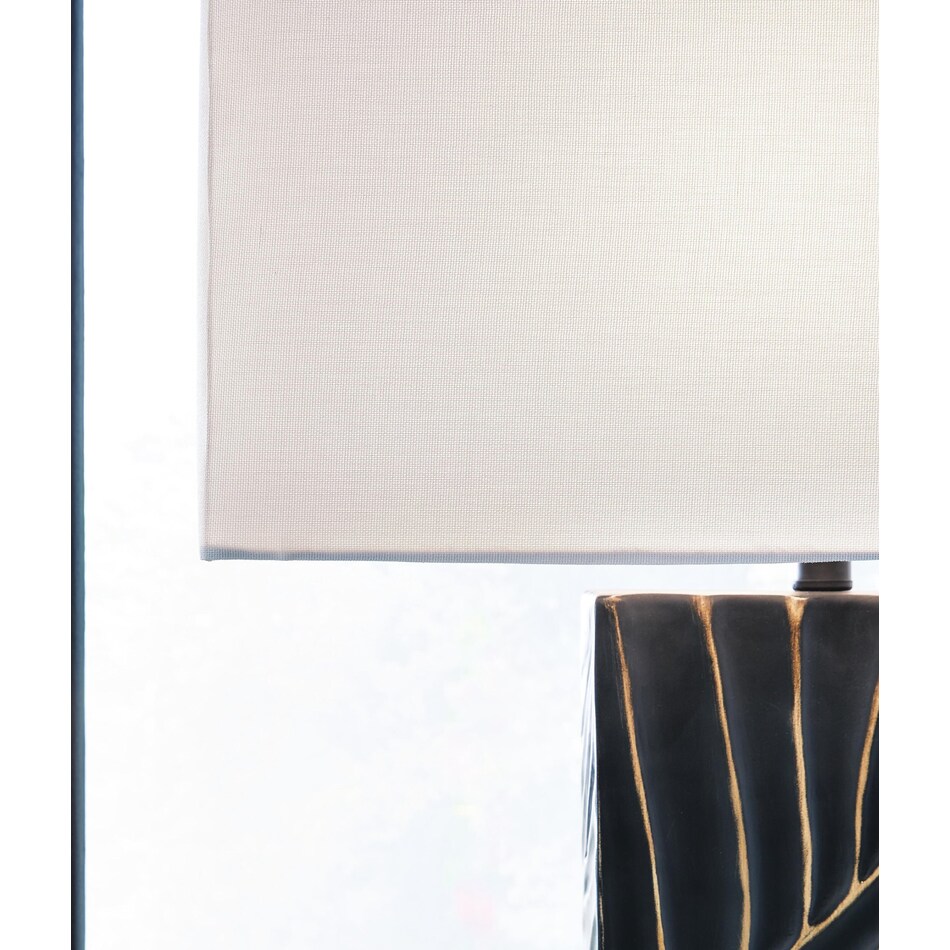 black gold finish lamps   