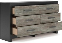 black gray bedroom   