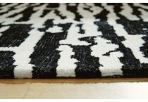 black ivory area rugs   