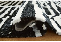 black ivory area rugs   