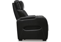 black leather recliner   