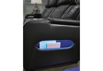 black leather recliner   