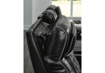 black leather recliner   