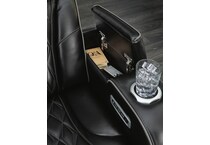 black leather recliner   