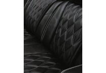 black leather recliner   