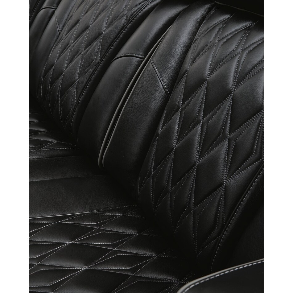 black leather recliner   