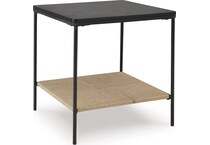 black natural occasional tables   