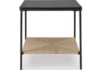 black natural occasional tables   