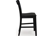black pub tables bars and stools   