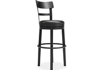 black pub tables bars and stools   