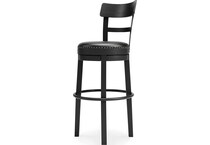 black pub tables bars and stools   