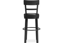 black pub tables bars and stools   