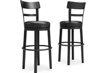 black pub tables bars and stools   