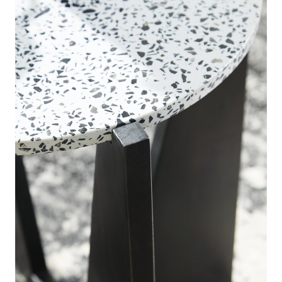 black white occasional tables   