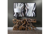 bleached tan natural wood grain wall units   