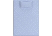 blue bedding   