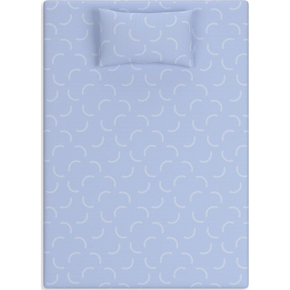 blue bedding   