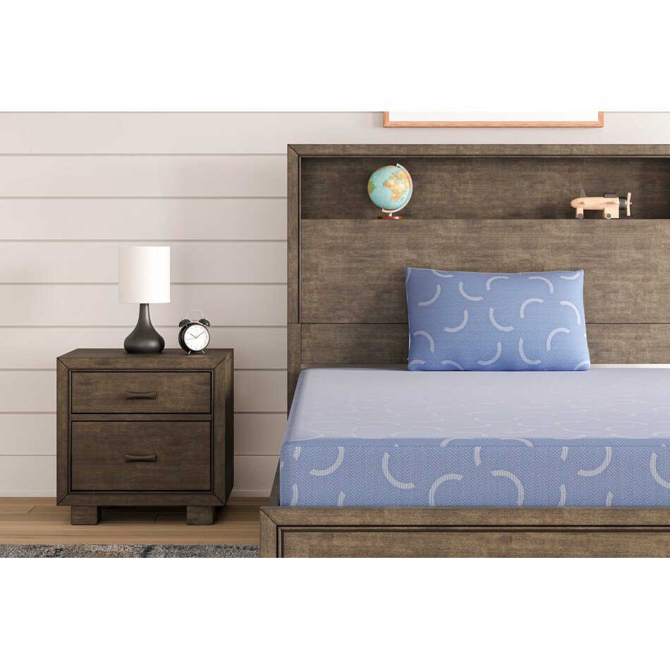 blue bedding   