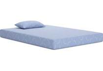 blue bedding   