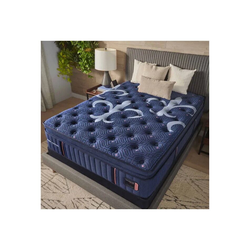 blue bedding   