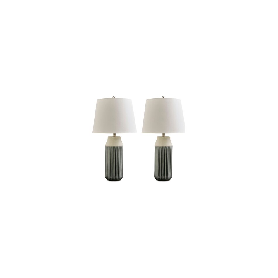 blue beige lamps   