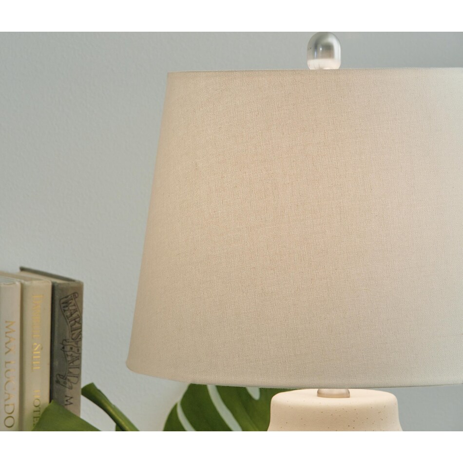 blue beige lamps   