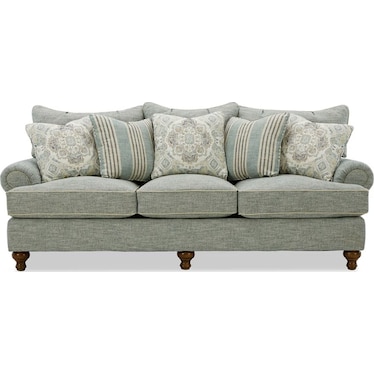 Sofa W/ 5 Accent Pillows